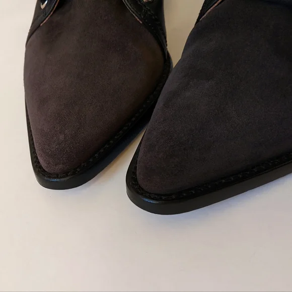 Chloe Rylee Black Suede And Leather Boots | 37.5 - Picture 14 of 16